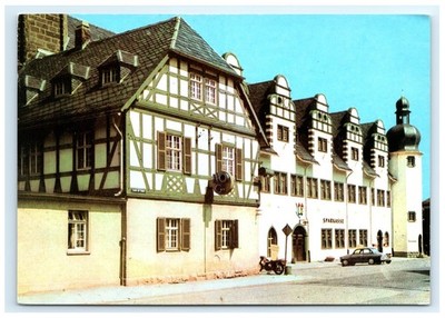 Stadtilm Rathaus Half Timbered Sparkasse Tower Thuringia Germany Postcard