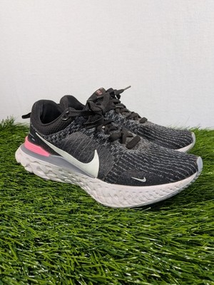 Nike React Infinity 3 Mens Road Running Shoes Black White SIZE 9
