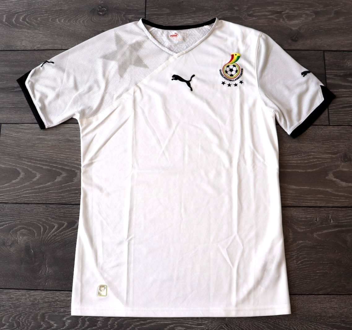 GHANA NATIONAL TEAM 2010-2011 HOME SOCCER JERSEY FOOTBALL SHIRT