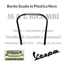 Bordo scudo in plastica meral colore Nero per VESPA PK 50 125 S SS AUTOMATICA 