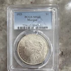 Morgan Silver Dollar 1921 $1 PCGS MS62 Philadelphia Cert 58947911