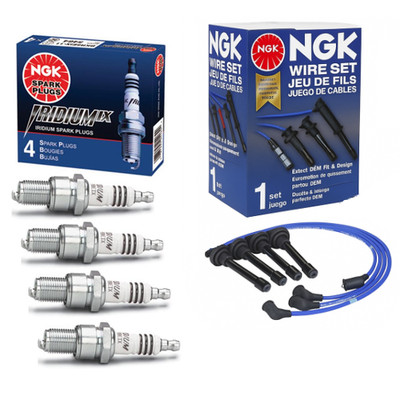 Ngk Iridium Ix Zündkerzen + Zündkabel Honda Civic 1.6 / 1.8 B16 B18C