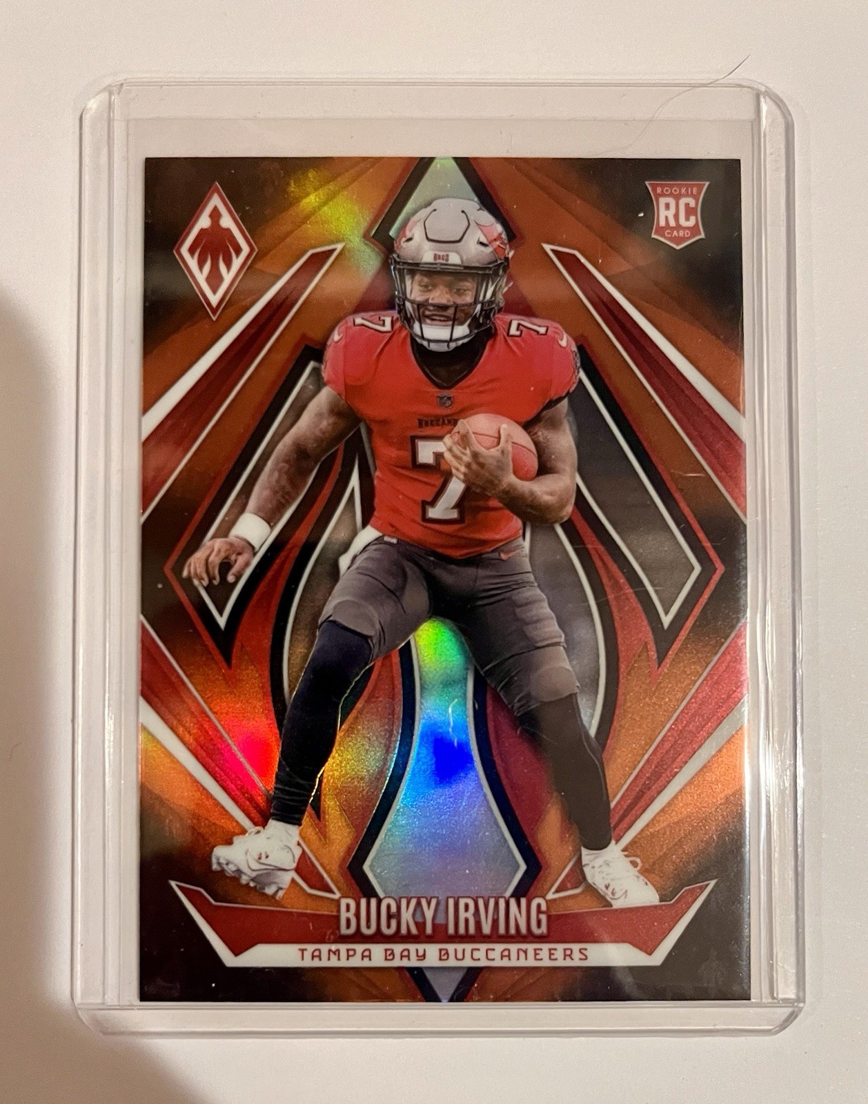 2024 Panini Phoenix Bucky Irving #166 Orange Fade Rookie TB Buccaneers RB1 ORE