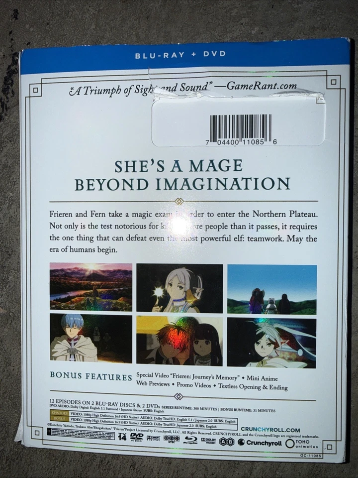 Frieren: Beyond Journey's End - Part 2 (Blu-Ray + DVD) SLIPCASE - STILL SEALED! - Image 3 of 3
