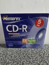 Memorex CD-R 52X 700MB 80min 5-Pack