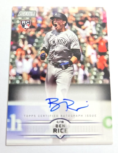 2025 Topps Stadium Club SCBA-BR Ben Rice RC On Card Auto New York Yankess M14
