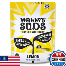 Molly's Suds Oxygen Whitener - Chlorine Free, Color Safe, Brightens, Removes Sta