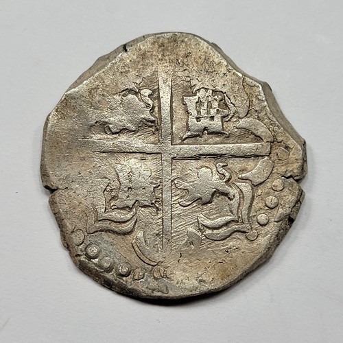 1622-1647 Cob 8 Reales POTOSI BOLIVIA Genuine Spanish Colonial Silver *V560