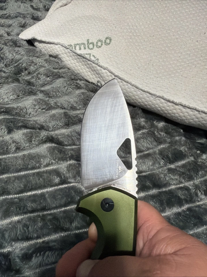 Cuchillo Plegable Fox SK-02 OD El Capitan 3.94" M390 Hoja Punto de Caída Satinado, OD... Foto 2 de 4