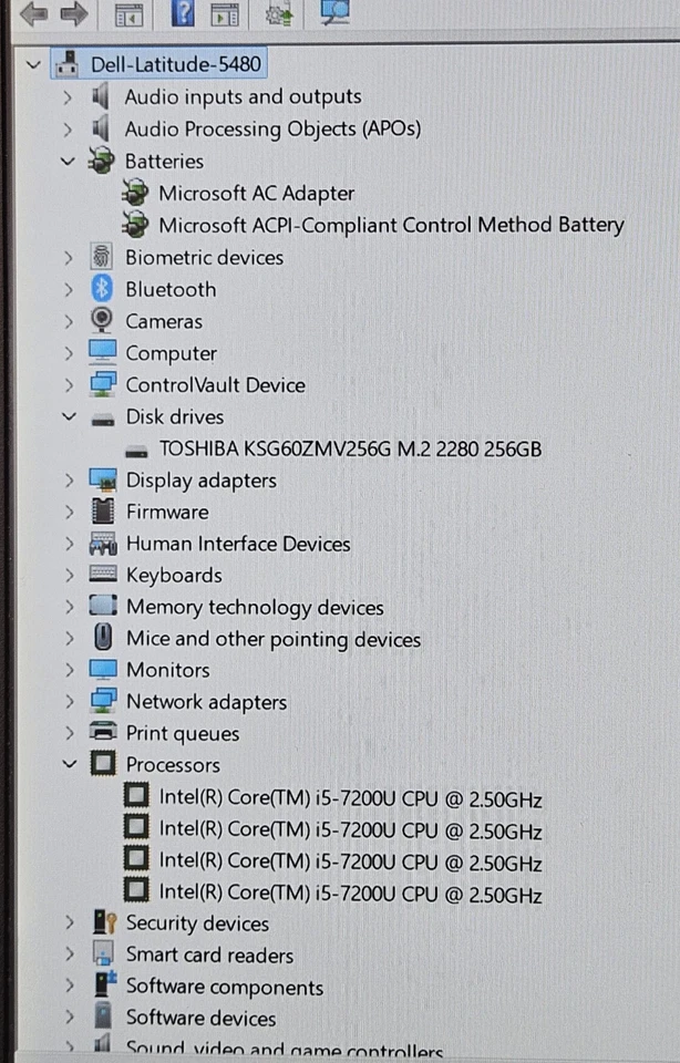 Dell Latitude 5480 · i5-7200U · 8GB · 256GB, photo 2 of 5