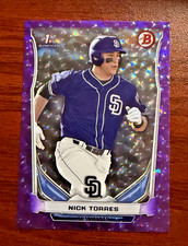 2014 Bowman Draft DP112 Nick Torres Purple Ice Parallel 68/99  San Diego Padres
