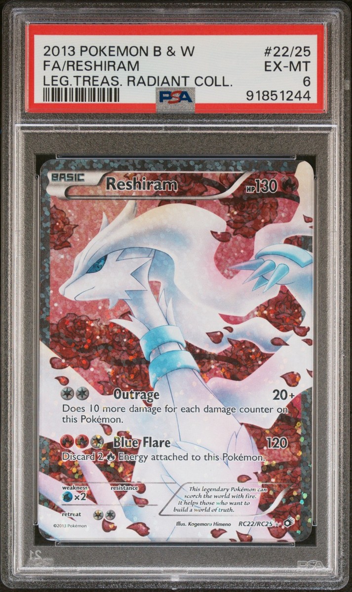 Reshiram (Full Art) RC22/RC25 Legendary Treasures: Radiant