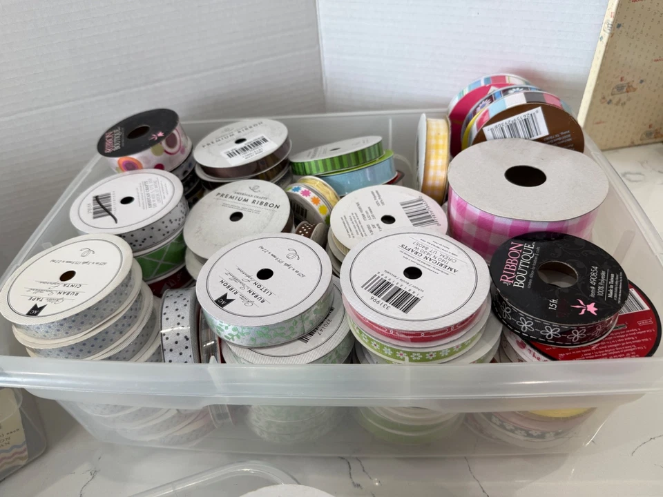 Scrapbooking Ribbon - Various Brands Colors Sizes - You Choose From List - Image 4 of 4