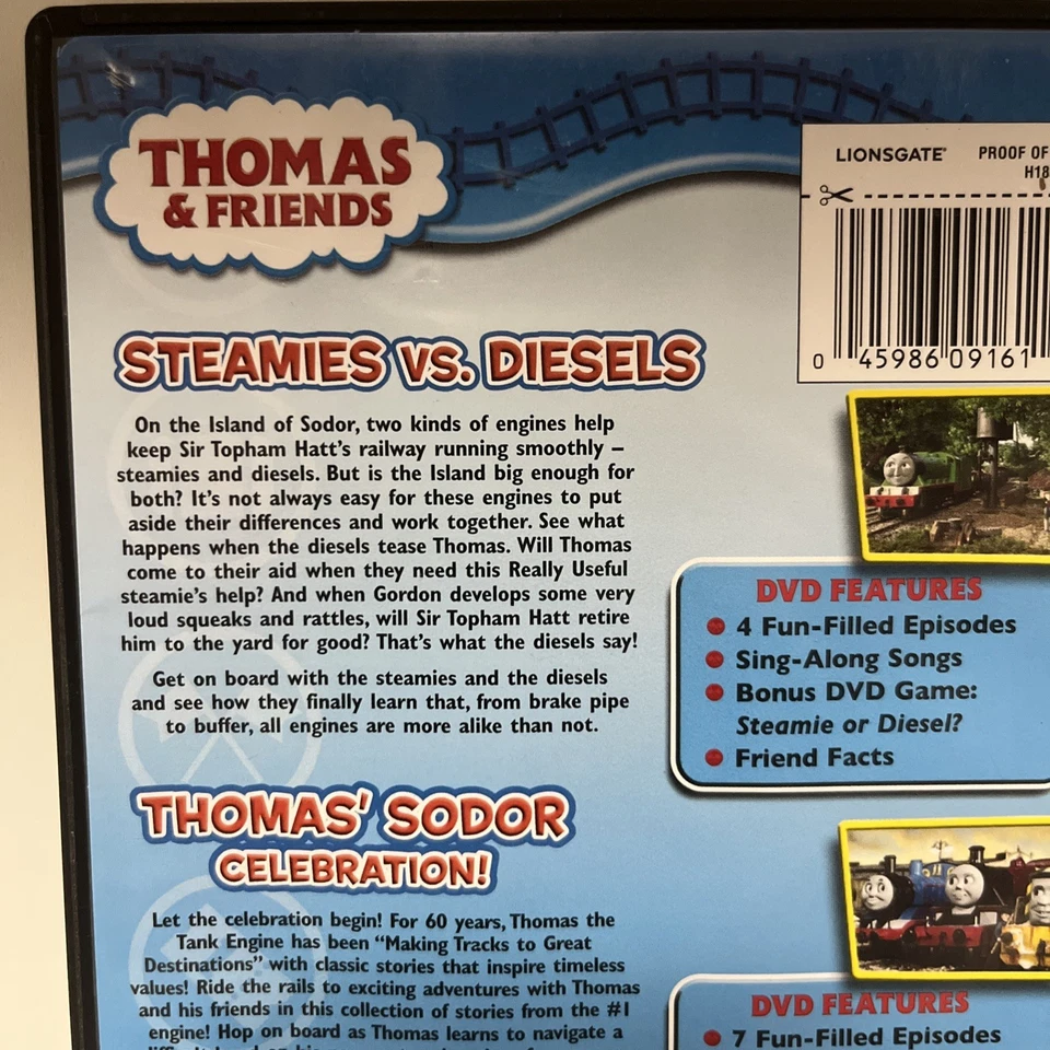 Thomas & Friends Steamies Vs Diesels/Thomas Sodor Celebration DVD 2 Disc Set - Image 4 of 4