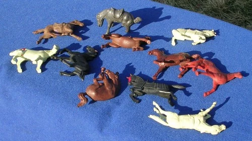 Marx Playset Cowboys, Horses & Indians EX 1950s