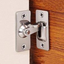 90 Degree Stainless Steel Sliding Door Latch Lock Mini Secure Hasps For Windows