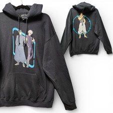 Jujutsu Kaisen Trio Double-Sided Hoodie Adult Large Black Season 2 Shibuya Arc