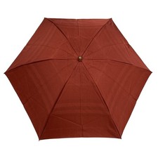 Burberry Bordeaux Folding Umbrella Time Weather Cotton Ready Vintage