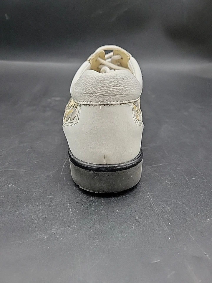 Zapatos de golf de verano de cuero tejido verde AeroGreen para mujer estilo italiano talla 7 Foto 4 de 4