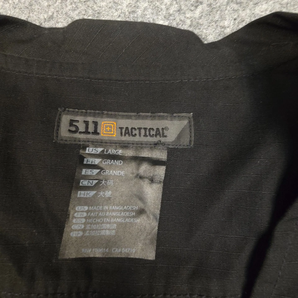 5.11 Tactical Vest Men LARGE Black military Pockets cargo ripstop utility Size L - Image 2 of 4