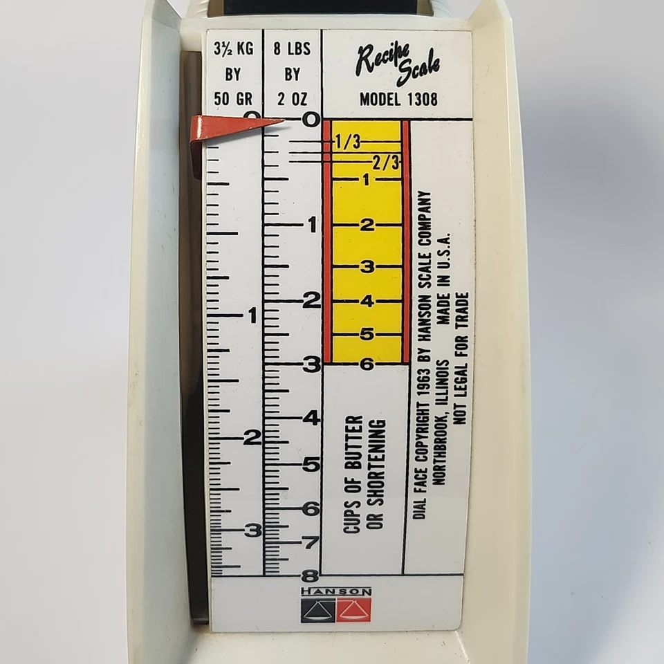 Винтаж 1963 Hanson рецепт масштаб модель 1308 с 8 фунтов / 3,5 кг емкость - Изображение 3 из 4