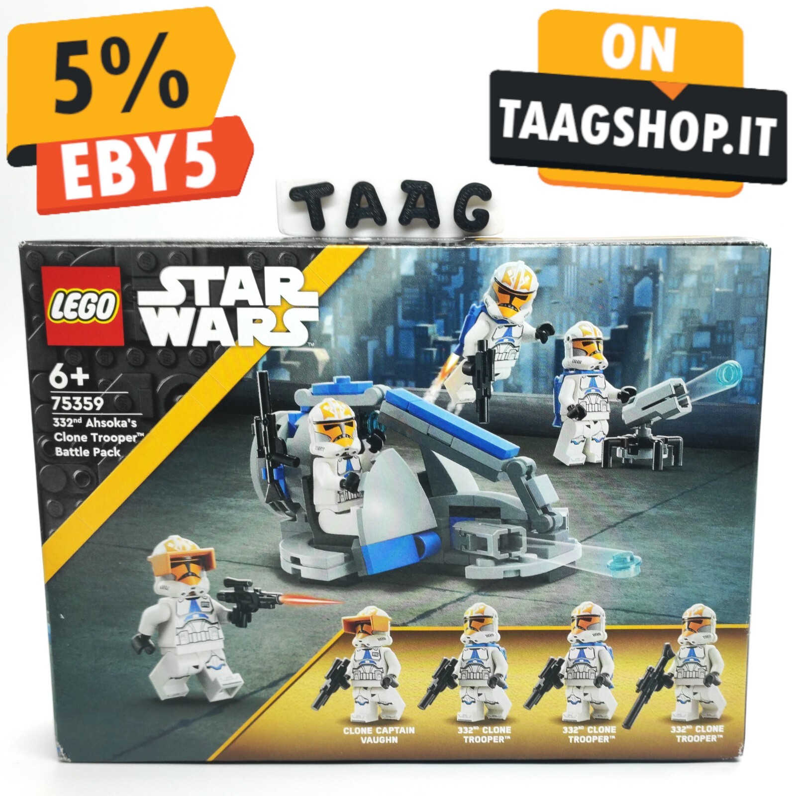 LEGO Star Wars 75359 332nd Ahsoka Clone Trooper Battle Pack Italia