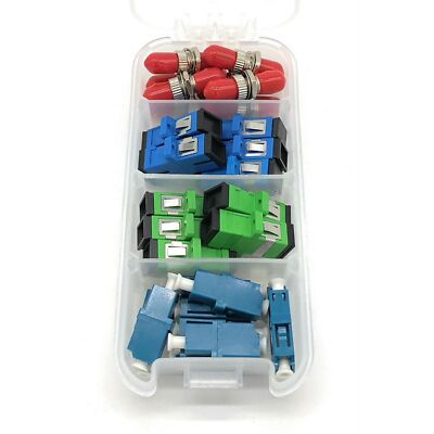 - Fiber Optic Coupler Kit - Fiber Optic Connector Kit Includes 26 Fiber Optic...