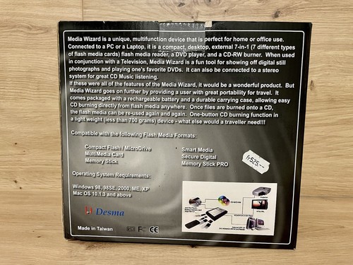 Desma Mobiler DataSafe und DVD Brenner / Neu-Ungebraucht Original-Verpackt - Photo 4/7
