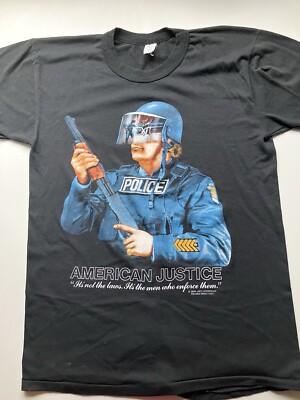 American Justice Vintage T-Shirt, nie getragen, Original aus NY, 90er Jahre