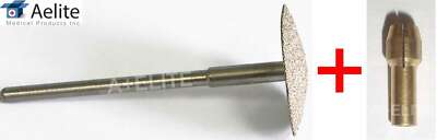 A+Elite UMBRELLA Diamond Nail Drill Bit Bur Burr Podiatry W/ 3/32'' DREMEL COLLET
