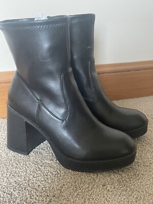 Mix No Black 'Jazie' Ankle Boots SZ (runs Big)