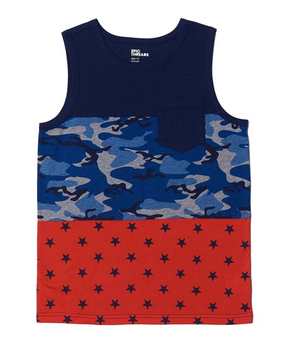 Epic Threads Big Boys Americana Tank USA Size Medium NWT