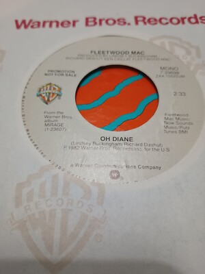 FLEETWOOD MAC  Oh Diane/Oh Diane  Rare promo Mono/Stereo  45 Vinyl Record  Mint-