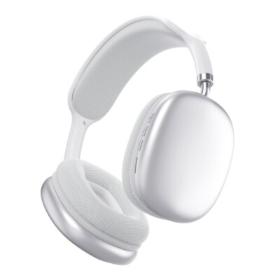 Super Bass High Quality Sound Lightweight Over Head Wireless Headset (White)