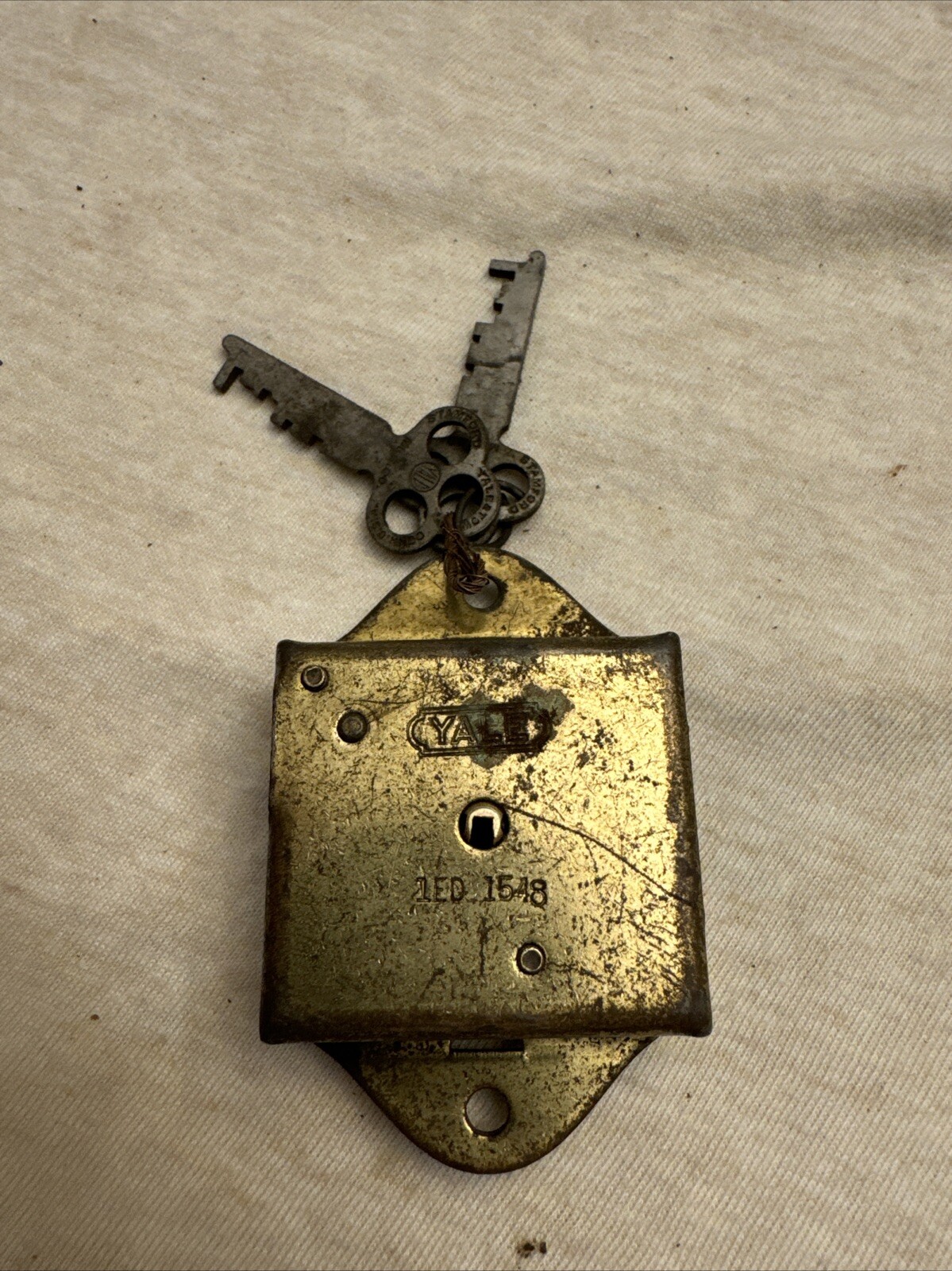 Antique Yale School Furniture Cabinet with File Drawer and Rare Cash Register Lock-image