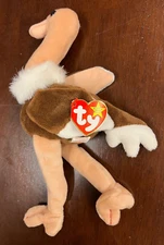 Rare Ty Beanie Baby "Stretch" the Ostrich PE Pellets - 1997 MINT