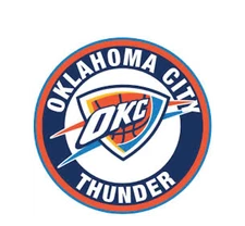 Oklahoma City Thunder Decal  ~  Vinyl Car Wall Sticker - Small to XLarge