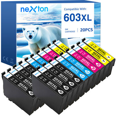 20x Patronen kompatibel für Epson 603XL XP-3100 3105 2100 2105 4105 4100 WF-2830