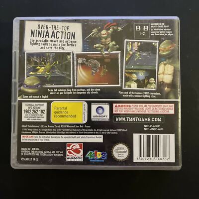 Teenage Mutant Ninja Turtles - Nintendo DS Game Complete with