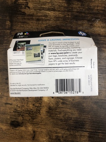 hp 28 ink cartridge June 2012 - Picture 2 of 5