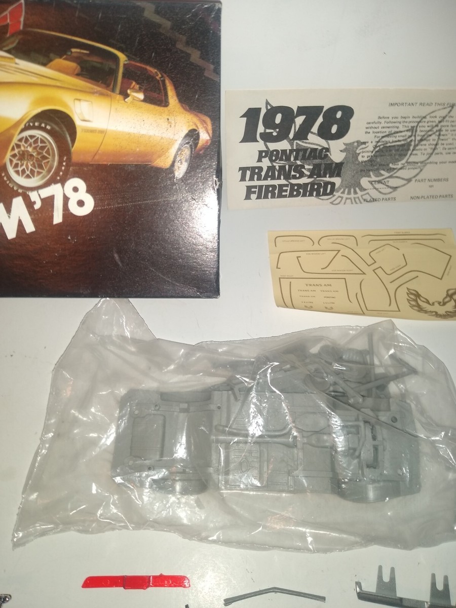 Vintage 1978 Pontiac Firebird Trans AM Promo Car Model Kit