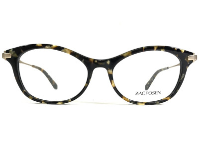 Zac Posen Eyeglasses Frames Amilie TO Brown Tortoise Gold Cat Eye 52-17-140