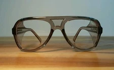 Vtg NOS New Deadstock Safety Glasses Goggles Aviator Motorcycle Engineer Osha 