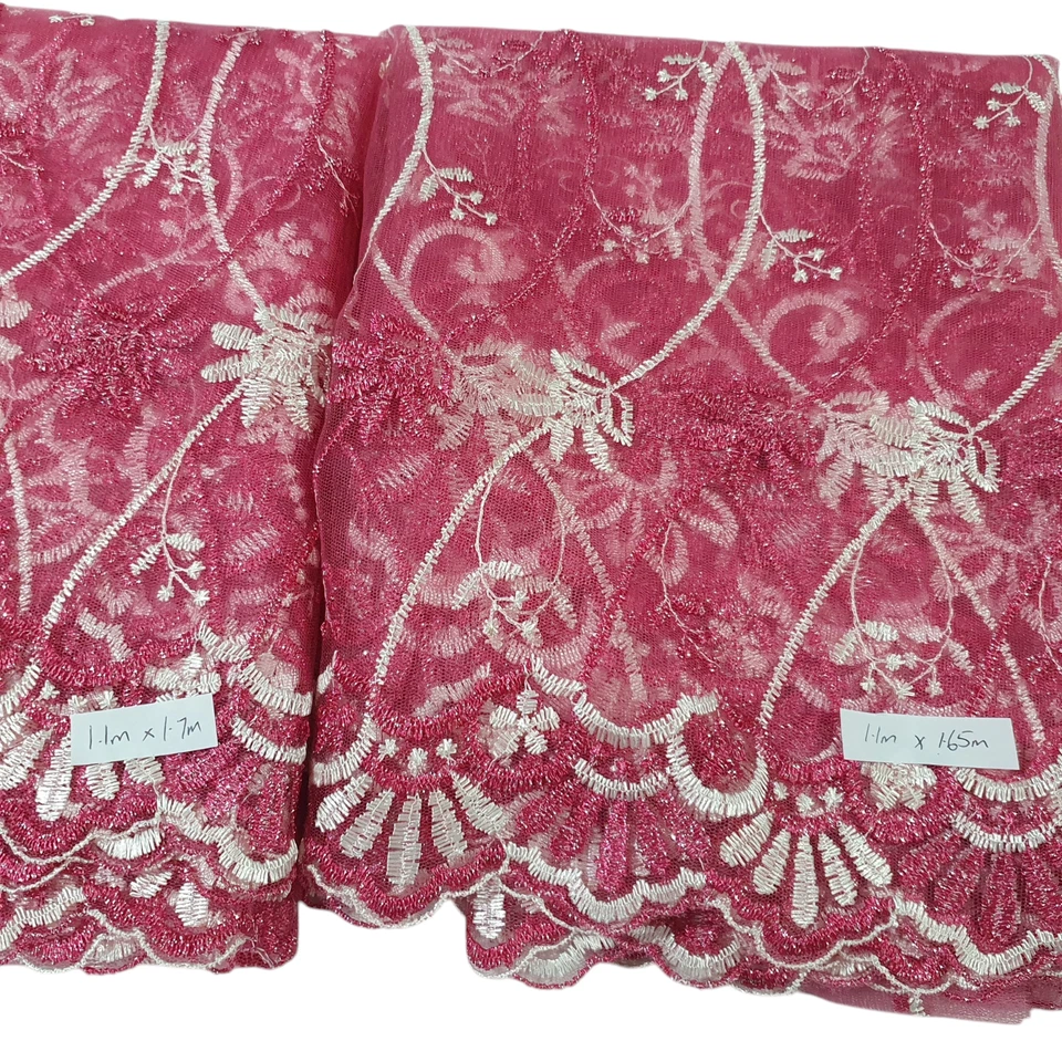 Huge Bulk Remnants Silk Satin Lace Sequin Evening Costume Fabrics - image 3 of 4