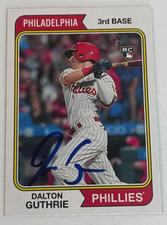DALTON GUTHRIE SIGNED 2023 TOPPS HERITAGE BASEBALL CARD AUTO