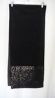 Black Velvet Table Runner w/ Sequin Accent Border, Lined Back 14" x 68" - NWOT