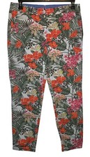 Talbots Multicolor Floral The Weekend Chino Pants Size 8 Pockets