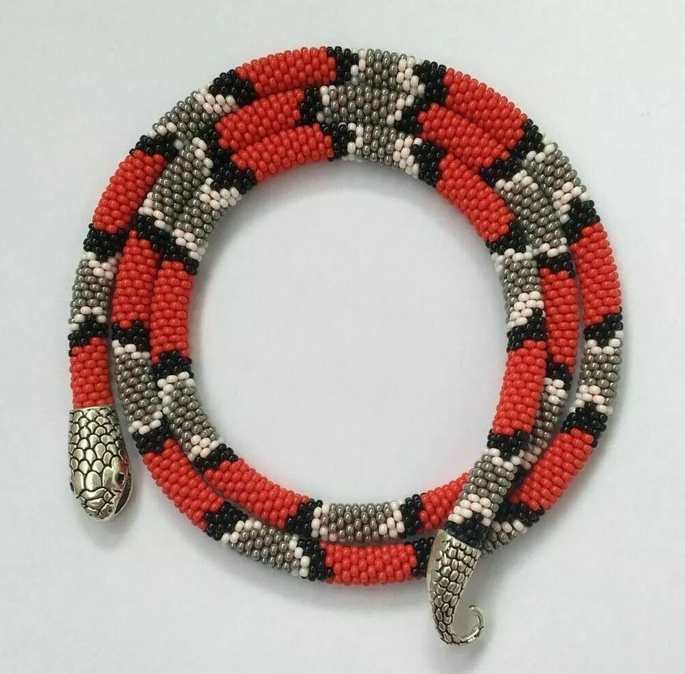 Coral snake necklace deals