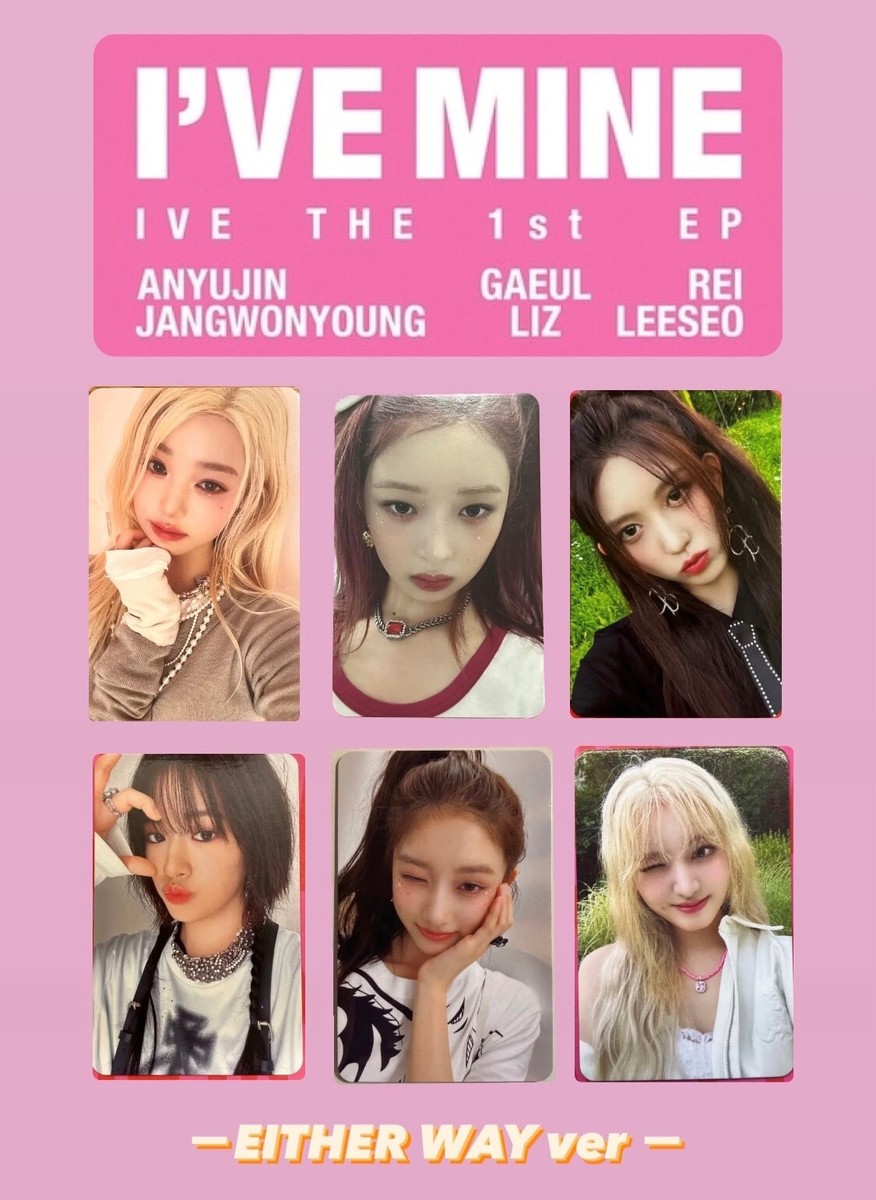 IVE I'VE MINE EITHER WAY ver. Official Photo Card Photocard PC | eBay