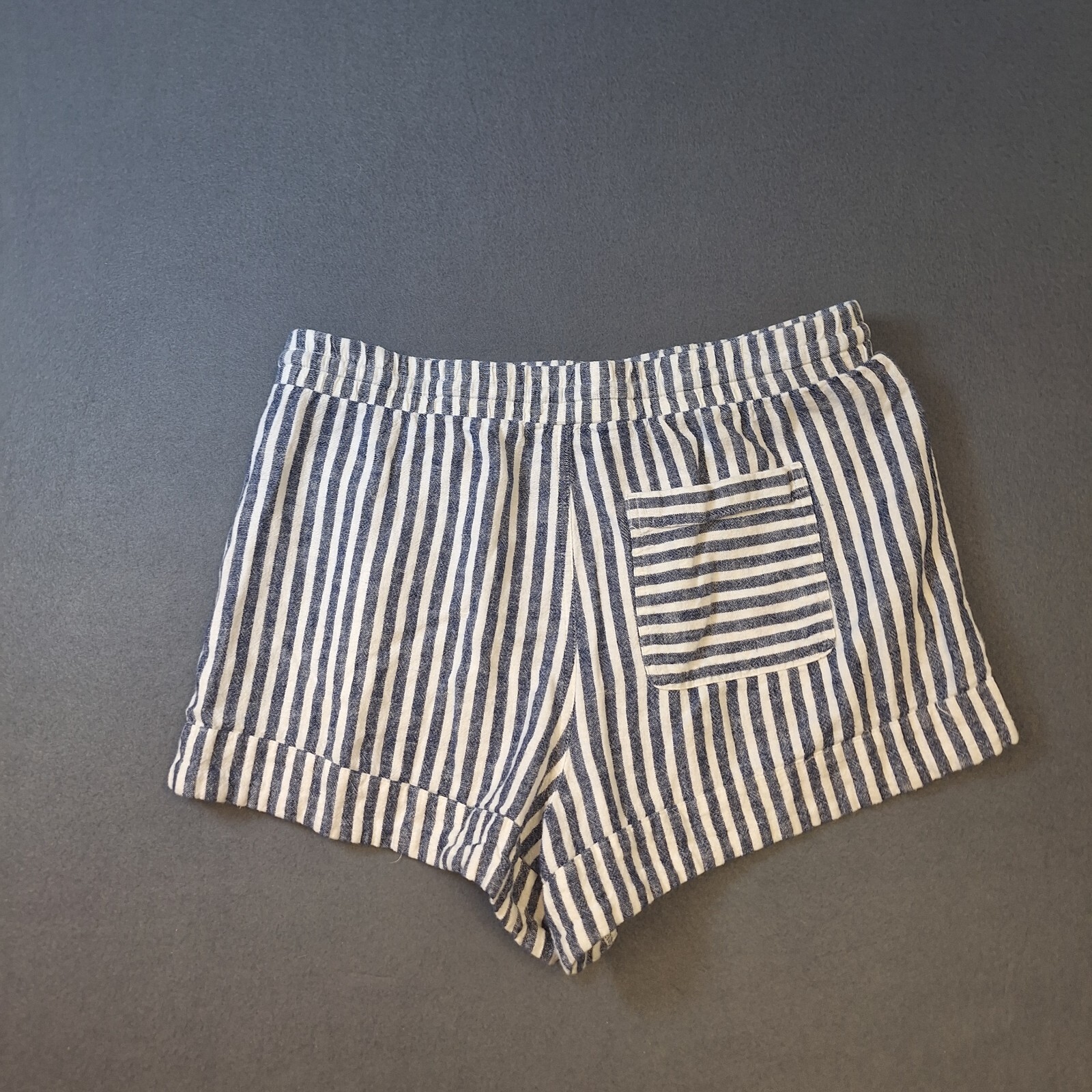 Universal Thread Pull On Shorts Striped Blue Whit… - image 2